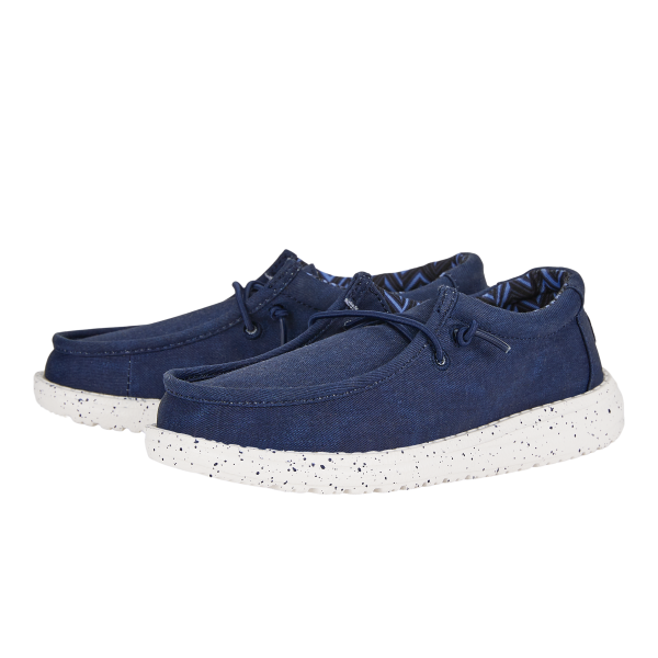 Wally Youth Stretch Canvas - Navy - Image 2