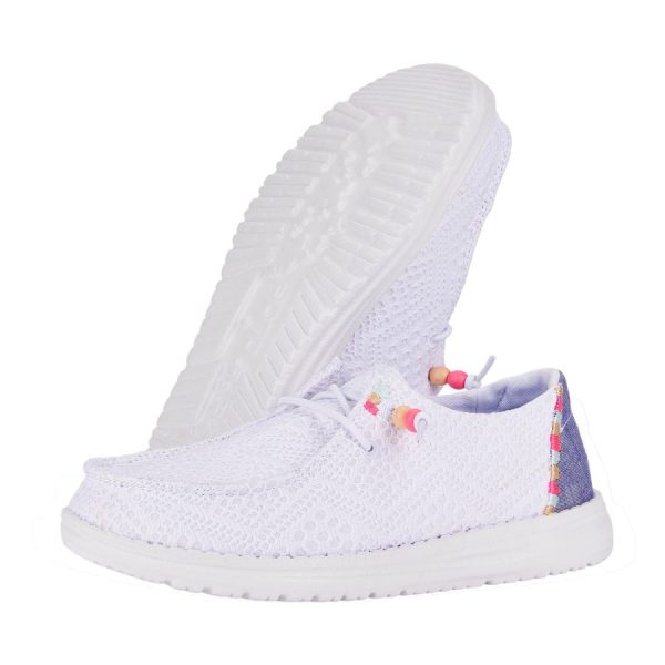 Wendy Youth Boho Crochet - White - Image 3