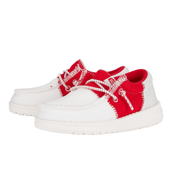 Wally Toddler Tri Collegiate - White/Red - Image 2