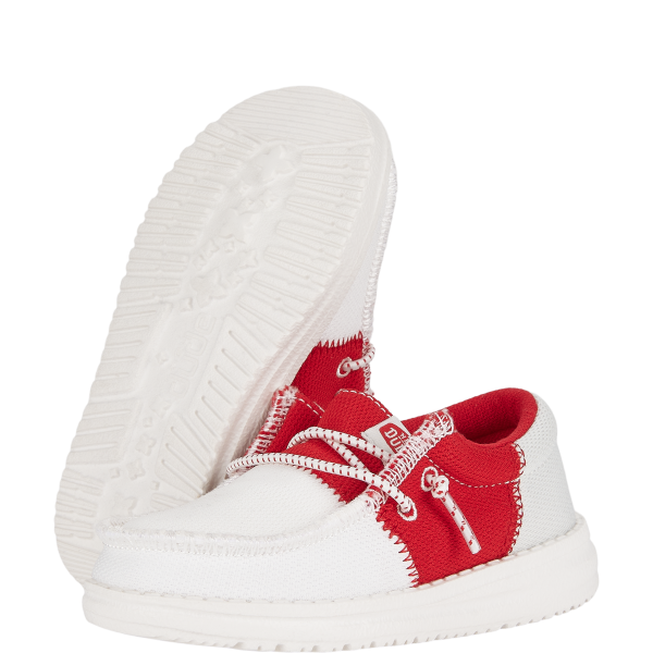 Wally Toddler Tri Collegiate - White/Red - Image 3