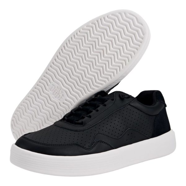 Hudson Leather - Black/White - Image 3
