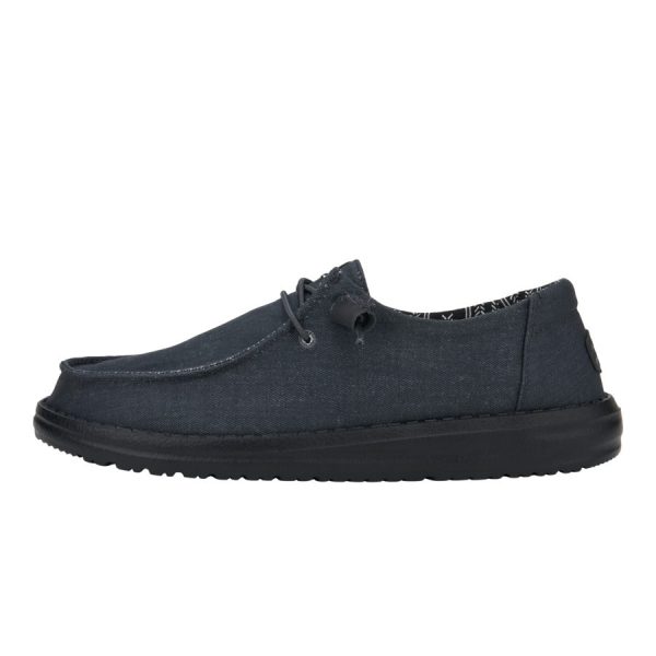 Wendy Stretch Canvas Wide - Black/Black - Image 7
