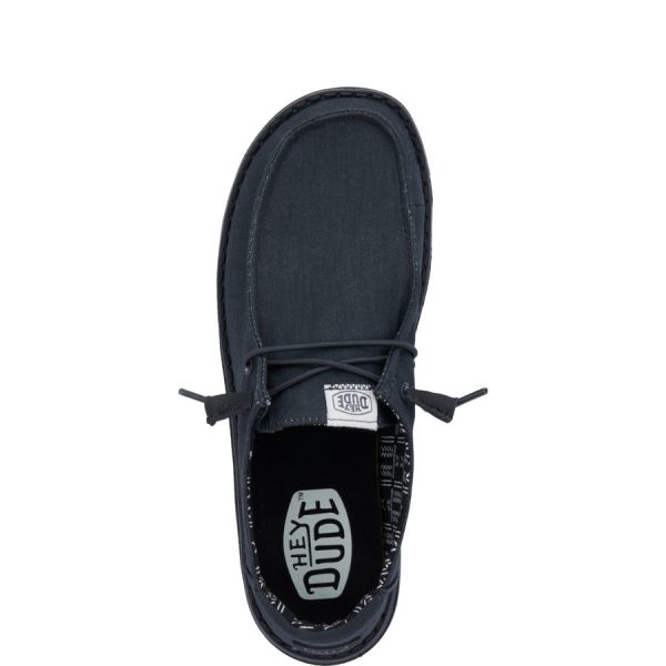 Wendy Stretch Canvas Wide - Black/Black - Image 6