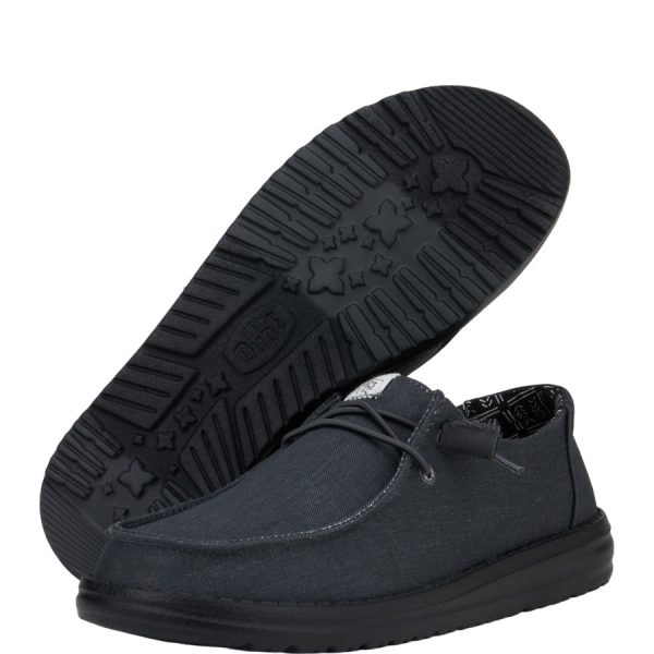 Wendy Stretch Canvas Wide - Black/Black - Image 3