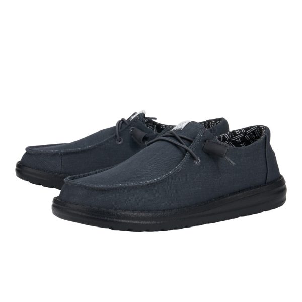 Wendy Stretch Canvas Wide - Black/Black - Image 2