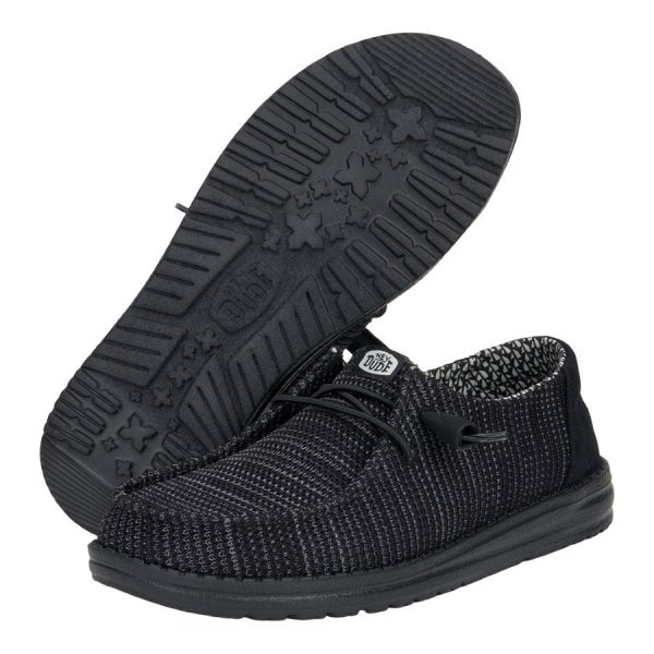 Wendy Stretch Sox Wide - Black/Black - Image 3