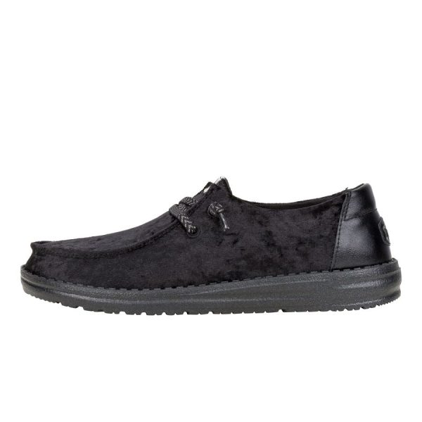 Wendy Crushed Velvet - Black/Black