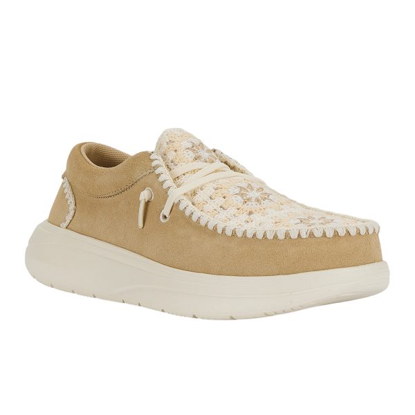 Wendy Comf Suede Crochet - Irish Cream/Multi - Image 8