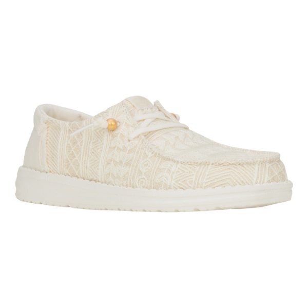 Wendy Crochet Lace - White/Gold - Image 8