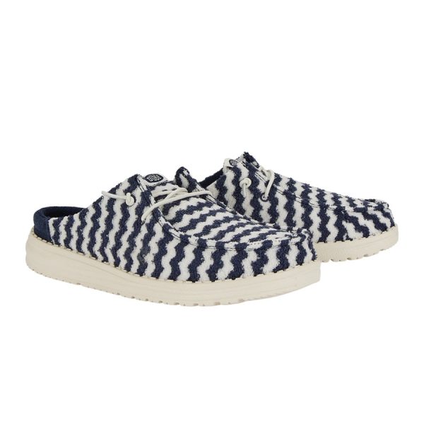 Wendy Slip Terry Stripe - Navy Blazer/Egret - Image 2