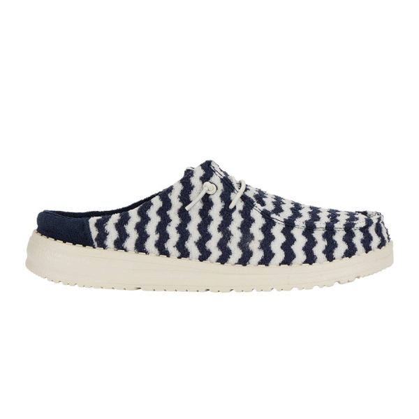 Wendy Slip Terry Stripe - Navy Blazer/Egret - Image 8