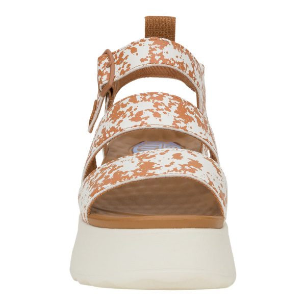 Delray Buckle Animal - Tan/White - Image 4