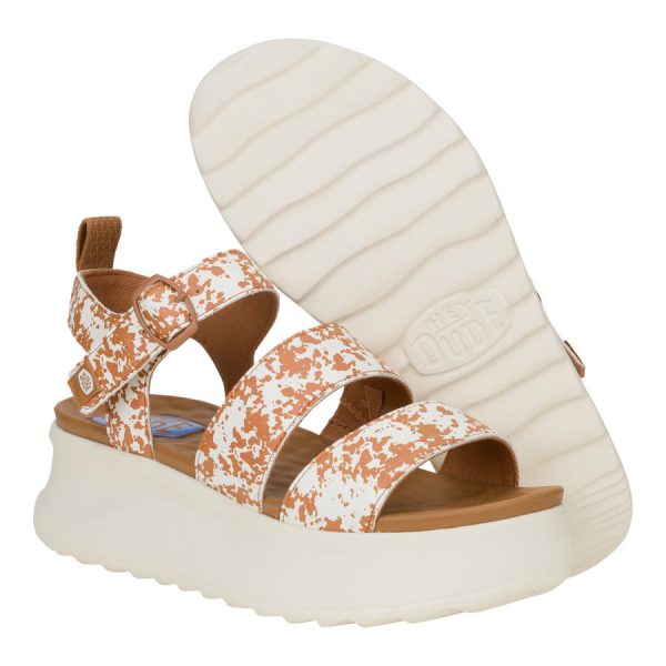 Delray Buckle Animal - Tan/White - Image 3
