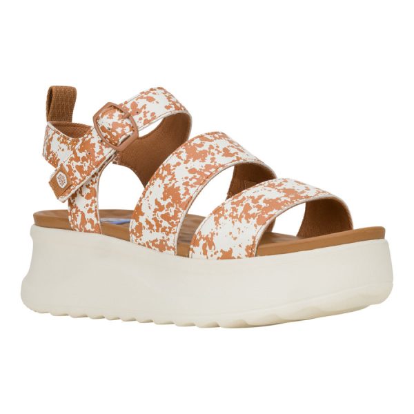 Delray Buckle Animal - Tan/White - Image 7