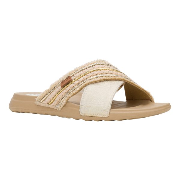 Christi Slide Novelty Fringe - Natural/Gold - Image 7