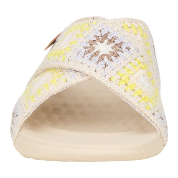 Christi Slide Cottage Crochet - Egret/Lavender/Multi - Image 5