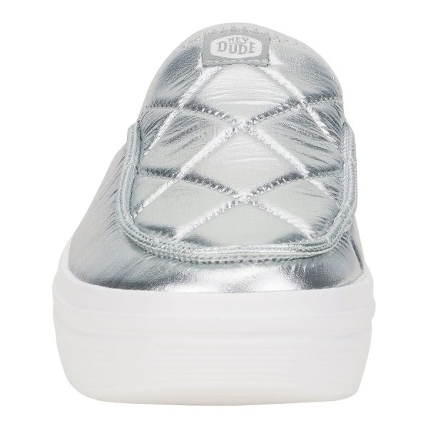 Austin Lift Metallic Puffer - Silver/White - Image 5
