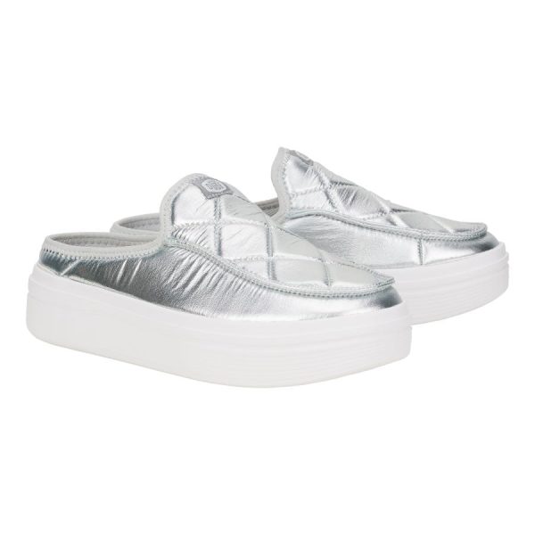 Austin Lift Metallic Puffer - Silver/White - Image 3