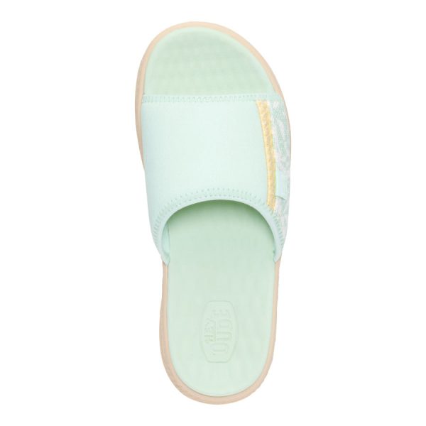 Tide Espadrille Slide - Celadon Green/Multi - Image 6