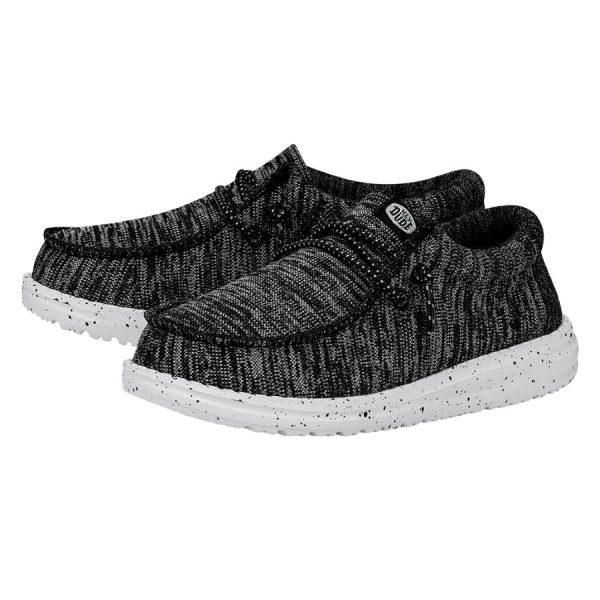 Wally Youth Sport Knit - Black White - Image 2