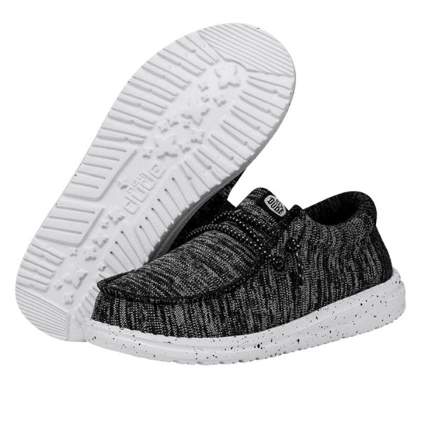 Wally Youth Sport Knit - Black White - Image 3