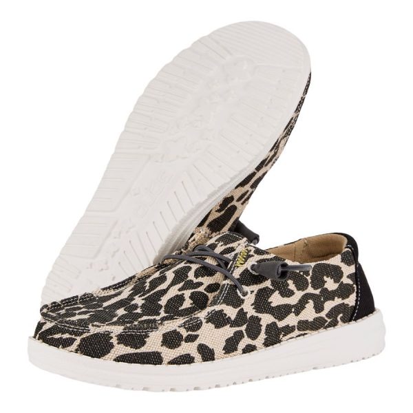 Wendy Leopard Sparkle Wide - Leopard Tan - Image 3