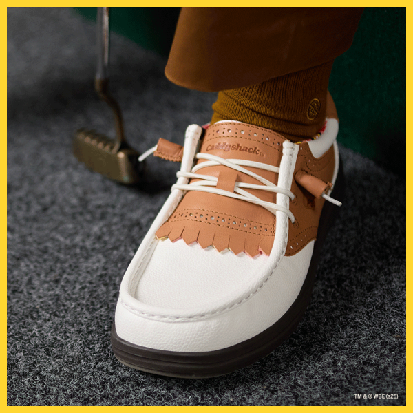 Wally Golf Caddyshack - White/Brown - Image 2