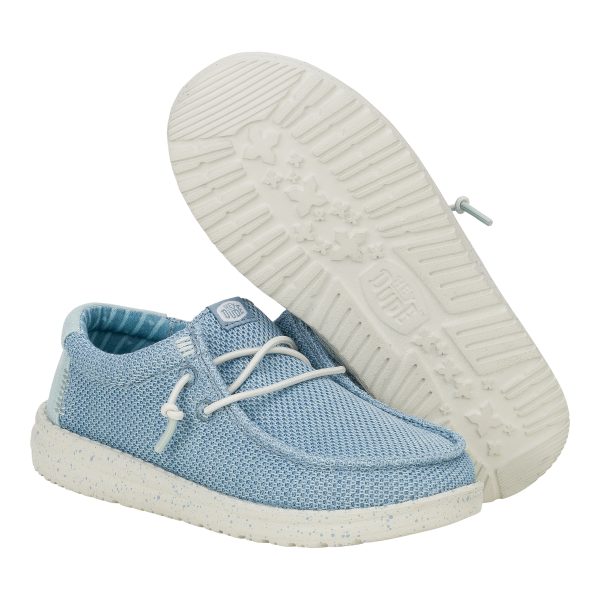 Wendy Youth Stretch Sox  - Cloud Blue/Dawn Blue - Image 3