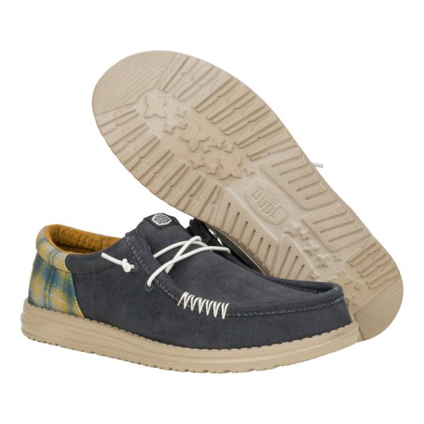 Wally Funk Waffle - Navy Plaid - Image 3