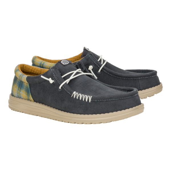 Wally Funk Waffle - Navy Plaid - Image 2