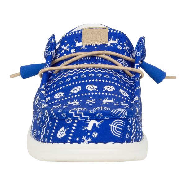 Wally Hanukkah Sweater - Hanukkah Blue/White - Image 4