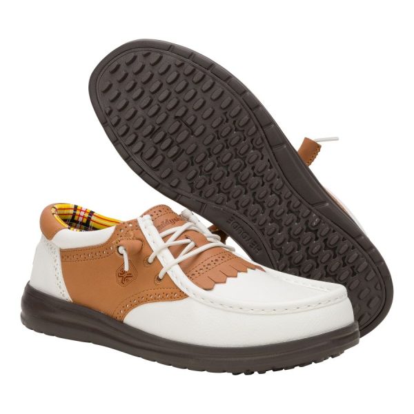 Wally Golf Caddyshack - White/Brown - Image 3