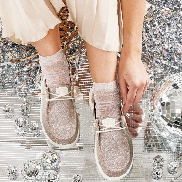 Wendy Metallic Sparkle Wide - Rose Gold - Image 2