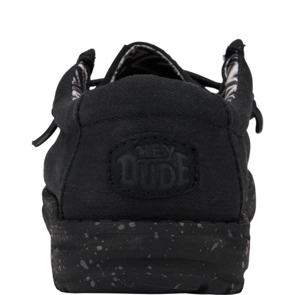 Wally Youth Stretch Canvas - Black/Black - Image 5
