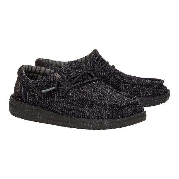 Wally Youth Stretch Mesh  - Black/Black - Image 2