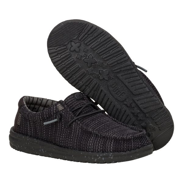 Wally Youth Stretch Mesh  - Black/Black - Image 3