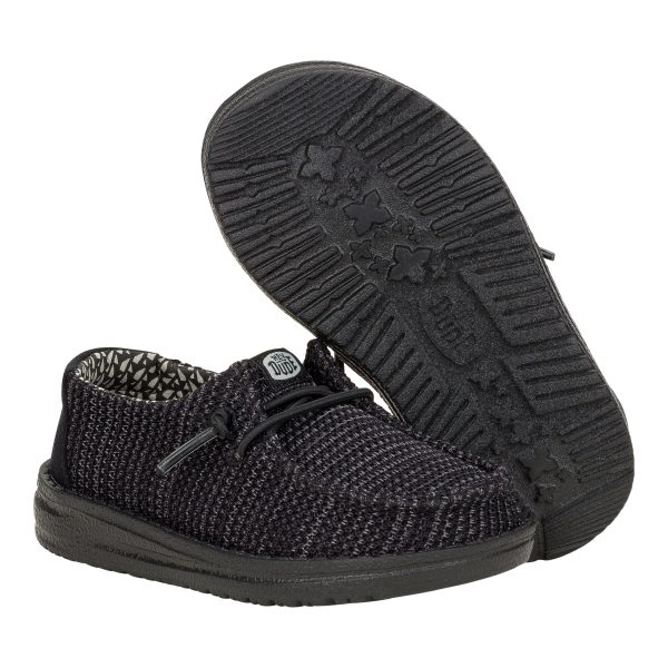 Wendy Toddler Stretch Sox - Black/Black - Image 3