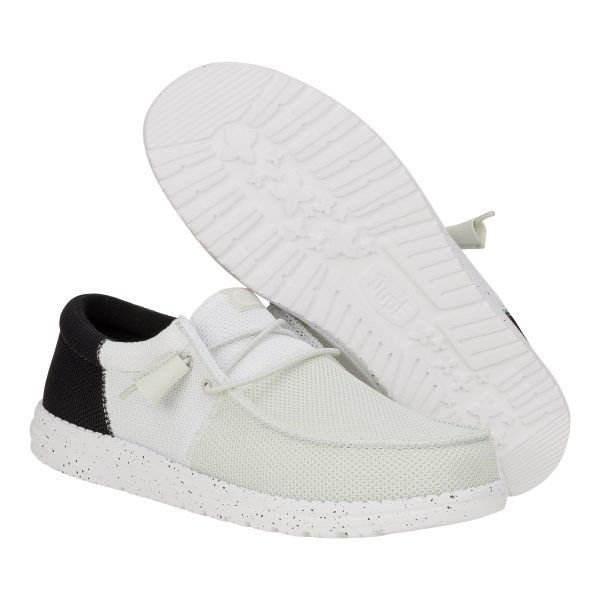 Wally Tri Varsity Mesh - White/Black - Image 3