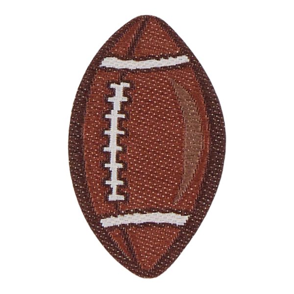 Football Patch - Football Brown/White