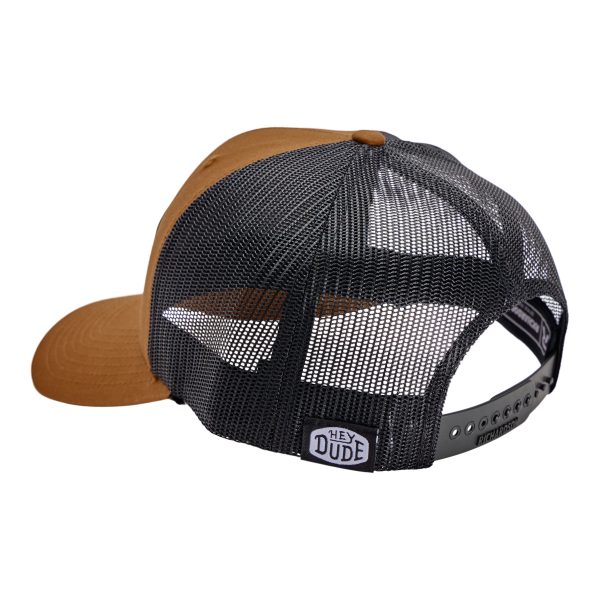 Leather Buckle Patch Trucker - Coyote Brown - Image 4