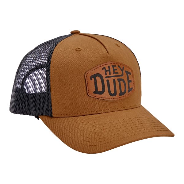 Leather Buckle Patch Trucker - Coyote Brown - Image 2