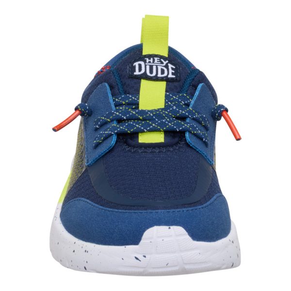 Sirocco Play Youth Sport Stripe - Navy/Lime - Image 4