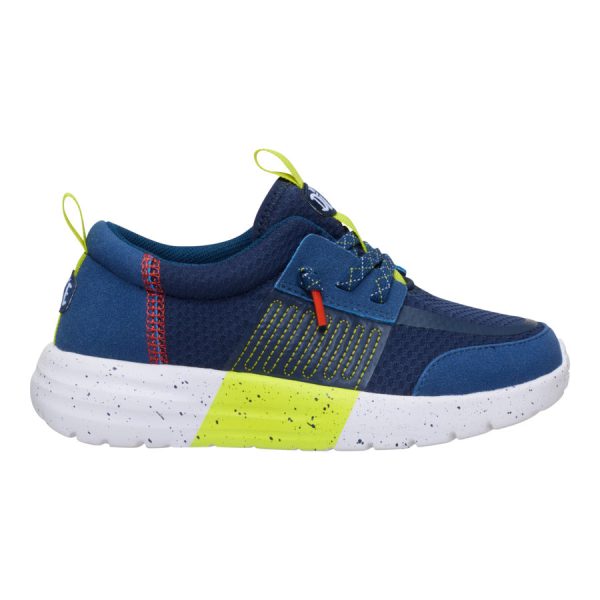 Sirocco Play Youth Sport Stripe - Navy/Lime - Image 8