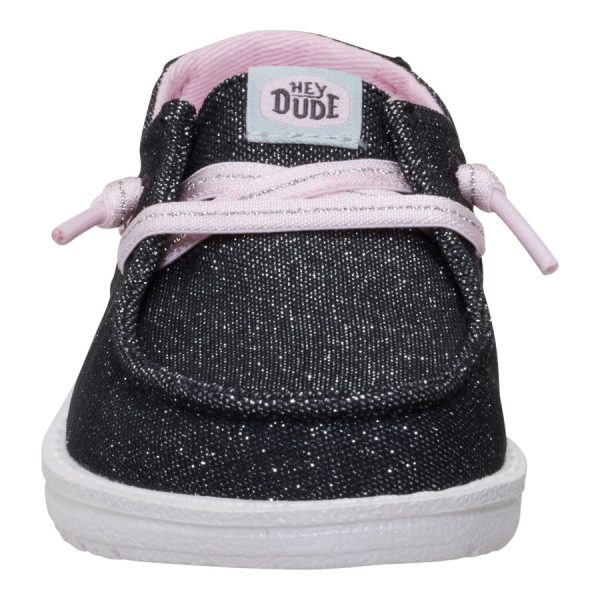 Wendy Toddler Shimmer Flower - Charcoal - Image 4