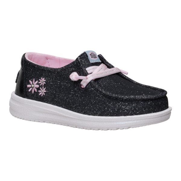 Wendy Toddler Shimmer Flower - Charcoal - Image 7