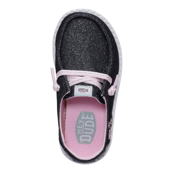 Wendy Toddler Shimmer Flower - Charcoal - Image 6