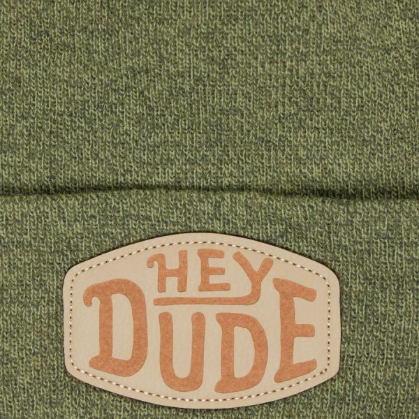 HEYDUDE? Patch Beanie - Pine - Image 2