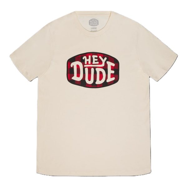 HEYDUDE Plaid Buckle Tee - Natural